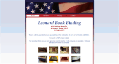 Desktop Screenshot of leonardbookbinding.com